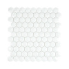 Sklenená mozaika Arctic 01 Hexagon Eco biela 3D 29x30 cm