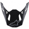 ALPINESTARS šilt pre prilby SUPERTECH S-M8 RADIUM čierna/sivá lesklá