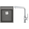Set Franke G294ŠK (drez MRG 610-37 RTL Sivý kameň + batéria FC 6985.501 SMART GLENDA Celonerez) 114.0759.105