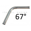 Koleno hliníkové 67°, D: 28mm, (Dĺžka: 30cm)