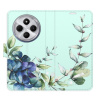 Flip pouzdro iSaprio na mobil Xiaomi Redmi 14C / Poco C75 - Blue Flowers s kapsičkami na karty (Knížkové flipové pouzdro iSaprio pro mobil Xiaomi Redmi 14C / Poco C75 - Blue Flowers - elegantní obal s