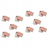 Kôš, košík - 10 štvorcových kníh kľúča Keychain Nailc (10 kusov priamo ukladacieho krytu)