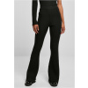 Women's flared ribbed knit leggings black čierna XXL Urban Classics 4065812355430