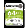 Kingston SDXC Canvas Select Plus 64GB 100R Class 10 UHS-I SDS2/64GB