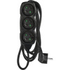 EMOS prodlužovací přívod 3z/3m, černý, 1,5mm 1902230301