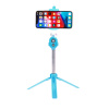 AppleMix Selfie tyč / monopod + statív / statív - Bluetooth spúšť - plast - modrá