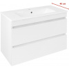 Sapho EZARA umývadlová skrinka 78x54x39cm, biela lesk EZ792-3030
