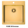 Alveus PURE 30 MONARCH kuchynský nerezový drez+sifon Bronz 1107052