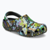 Šľapky Crocs Classic Painted Floral black sand