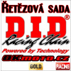 Řetězová sada D.I.D DZ2 RACING GOLD + kalená řetězová kola KTM 250 SX-F 06-12 Duralová rozeta