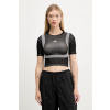 Tričko adidas Originals Seamless Techfit Baby Tee dámske, čierna farba, JV7159 XS