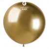 Svet balonku Guľatý chrómový balónik SHINY zlatý 80 cm