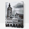 Vymalujsisam.sk Maľovanie podľa čísiel - České Budějovice Veľkosť: 40x60cm, Rám: Na kartónovej doske