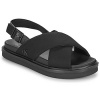 Calvin Klein Jeans Sandále FLAT MOLDED CRXS SLING SANDAL CV Čierna