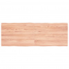 vidaXL Stolová doska svetlohnedá 140x50x(2-4)cm ošetrený masív hrany - Hnedá - 10869-152621