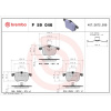 BREMBO Sada brzdových platničiek kotúčovej brzdy BREMBO P 59 046