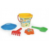 Wader Súprava na piesok plast asst 5ks v sieťke 20x20x18cm