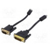 Cable D-Sub 15pin HD plug,DVI-I (24+5) plug 1.8m black
