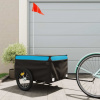 vidaXL Vozík za bicykel, čierno modrý 45 kg, železo 94086