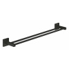 Grohe QuickFix Start Cube Dvojitý držiak na uteráky, matná čierna 411042430-GR