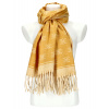Cashmere Dámsky žltý teplý dlhý zimný šál 208x66 cm