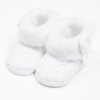 Dojčenské zimné krajkové kozačky New Baby 0-3 m biele Biela 6-12 m