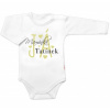 Body dlhý rukáv, Maminka, Tatínek JÁ, Baby Nellys, biele, veľ. 74, 74 (6-9m)