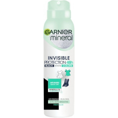 GARNIER Mineral Invisible Black and White Colors deospray 150ml