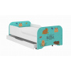 Wooden Toys Detská posteľ MIKI 140x70 + matrac KAPIBARA ANIMALS