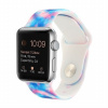AppleKing silikónový remienok s batikovaným vzorom pre Apple Watch 42mm / 41mm / 40mm / 38mm - modro-ružový - možnosť vrátiť tovar ZADARMO do 30tich dní