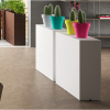 EURO 3 PLAST Nábytkový modul KUBE HIGH SLIM 2789, Rozmery 80 (cm. 80 x 25 x 70 h.), Farba Smaragdová zelená