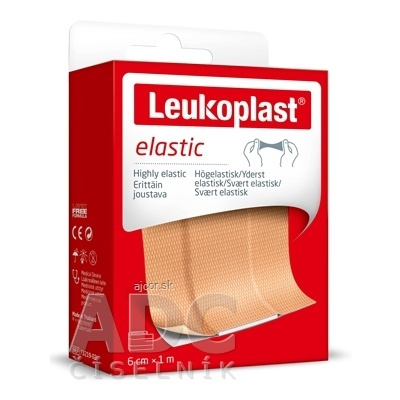 BSN Medical GmbH LEUKOPLAST ELASTIC náplasť na rany 6cm x 1m, pás (inov.2020/2021) 1x1 ks