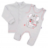 Dojčenská súpravička New Baby Mouse sivá - 86 (12-18m)