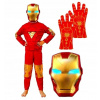 Kostým pre chlapca - Kostýmový prevlek IRON MAN MASK LED GLOVE M (Kostým pre chlapca - Kostýmový prevlek IRON MAN MASK LED GLOVE M)