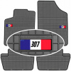 Peugeot 307 2001-2007 Gumové rohože do auta + EMBLEMAT