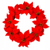 VENČEK VENIEC DEKORÁCIA POINSETTIA 20CM SVIATKY