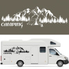 Šablóna na maľovanie na auto HORY LESY STAN CAMPING 120X39cm