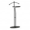 Autronic Němý sluha, výška 110 cm, masiv kaučukovník, černé moření, kov černý 83213 BK