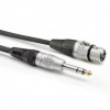 Sommer Cable HBP-XF6S-0900 audio káblový adaptér [1x jack zástrčka 6,3 mm (stereo) - 1x XLR zásuvka 3pólová] 9.00 m čierna; HBP-XF6S-0900