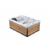 Lovia Vírivka pre 3 osoby 220x156x88 L301 Opláštění: Canyon Teak, Barva akrylátu: White Marble