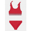 Detské plavky - Dva kus Tommy Hilfiger outfit 128 Red (Tommy Hilfiger Logo 128/140 ZGB)