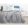 Dreamy Linens Mikroflanelová deka, tmavo sivá