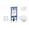 Geberit Duofix Set predstenovej inštalácie, klozetu a dosky Villeroy & Boch, tlačidla Sigma01, DirectFlush, SoftClose, CeramicPlus, alpská biela 111.355.00.5 NB1