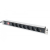 DIGITUS Digitus DN-95402 prídavné napájanie 2 m 7 AC zásuvky/AC zásuviek Čierna (DN-95402)