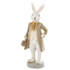 Figúrka králik králiček zajac zajačik Veľká noc Pierrot retro béžová figúra