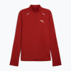 Pánska bežecká mikina PUMA Run Cloudspun 1/4 Zip mars red