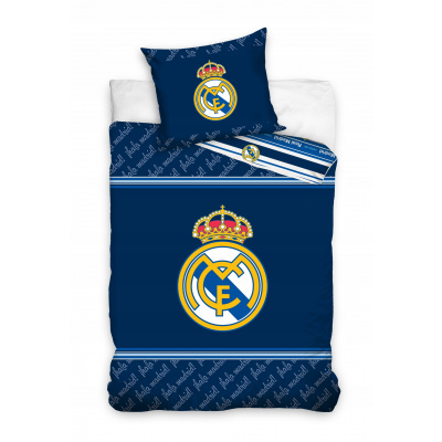 Posteľné obliečky - Posteľná bielizeň 140x200 Real Madrid Madrid futbal RMCF (Posteľná bielizeň 140x200 Real Madrid Madrid futbal RMCF)