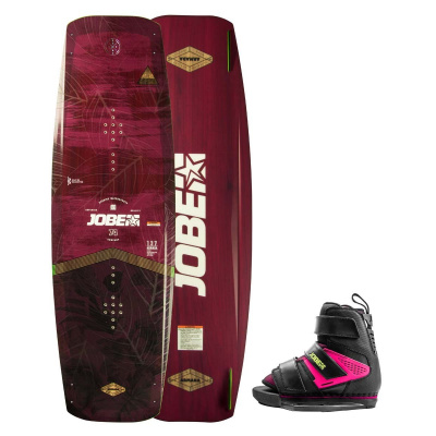 JOBE ARMADA RED WAKEBOARD 137 & HOST BINDINGS PINK SET