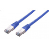 C-Tech CB-PP5F-05B patch, Cat5e, FTP, 0,5m, modrý