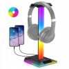 Stojan na slúchadlá Esports Počítačové príslušenstvo – 10 svetelných režimov RGB